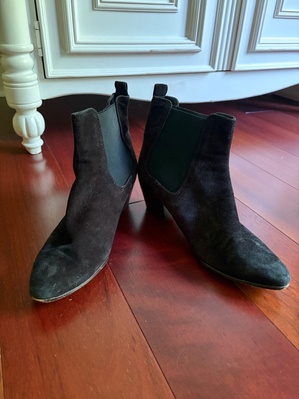 Classic Black Suede Chelsea Ankle Boots - Sam Edelman